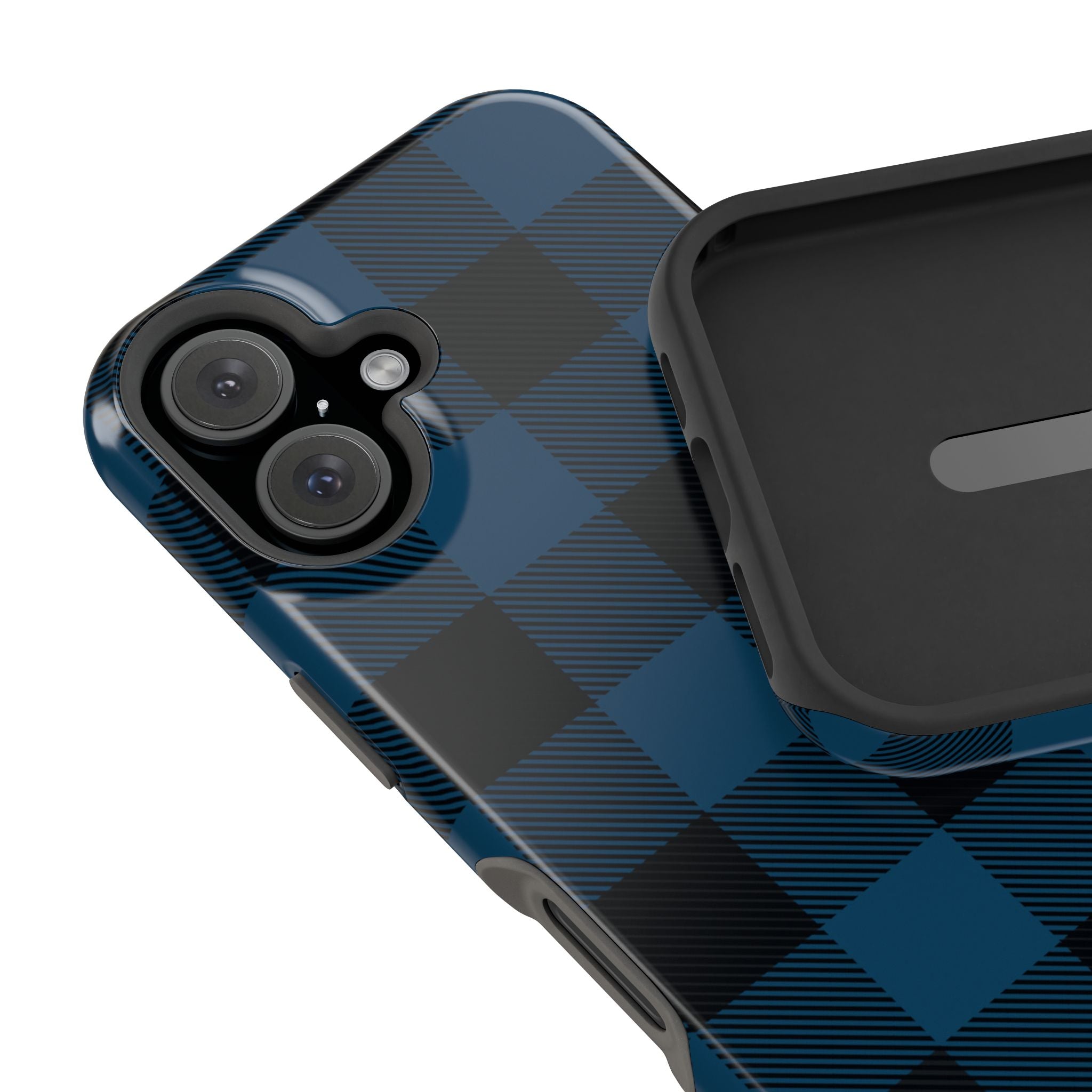 Blue Flannel Tough iPhone Case
