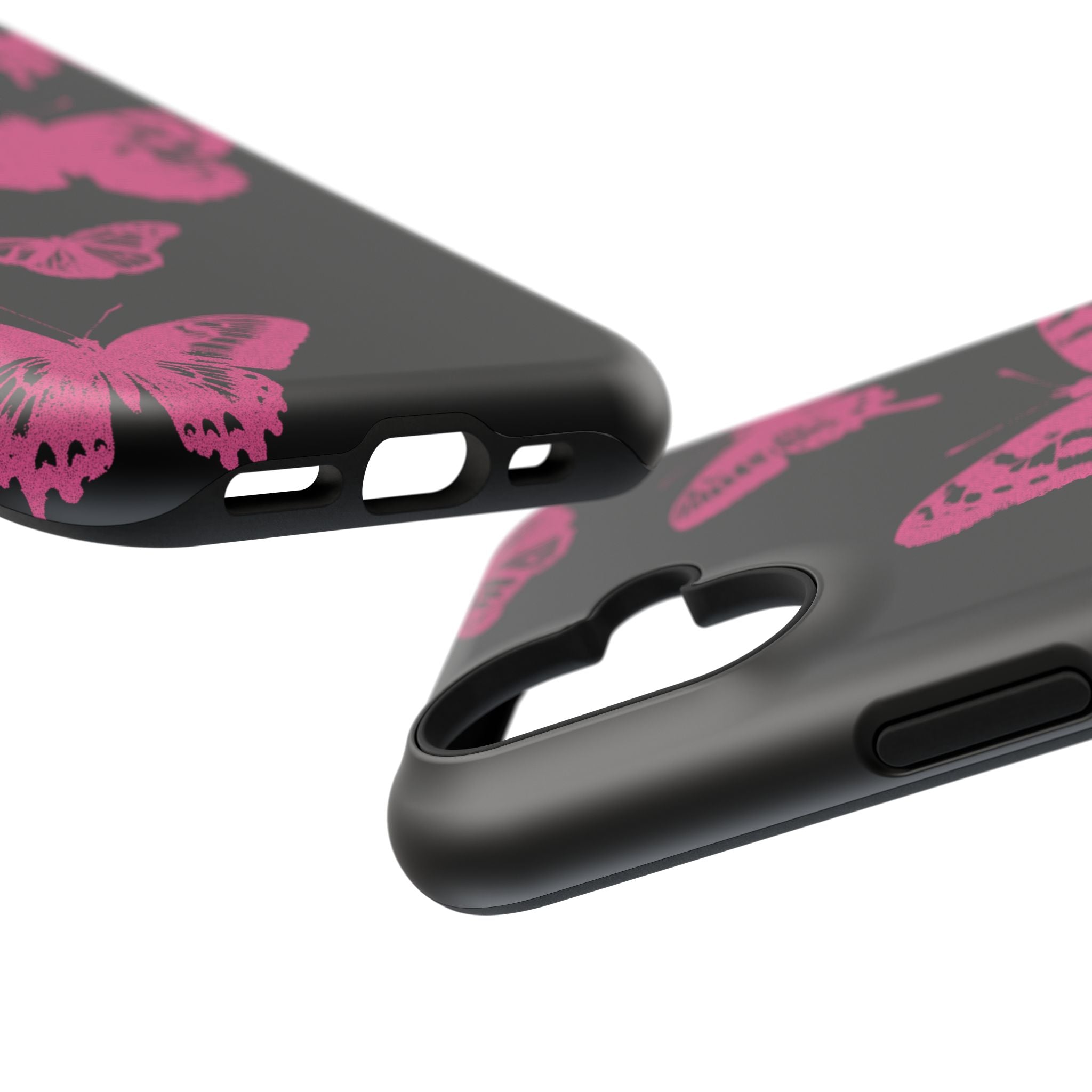 Pink Butterflies Tough iPhone Case