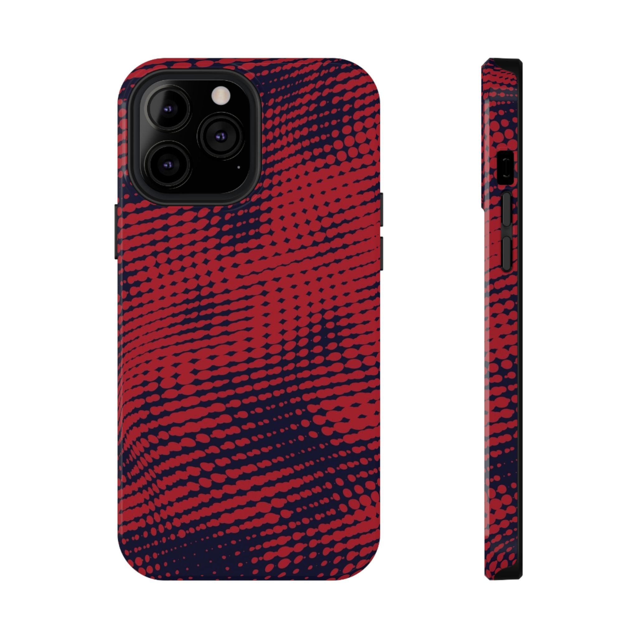 Red Static Tough iPhone Case