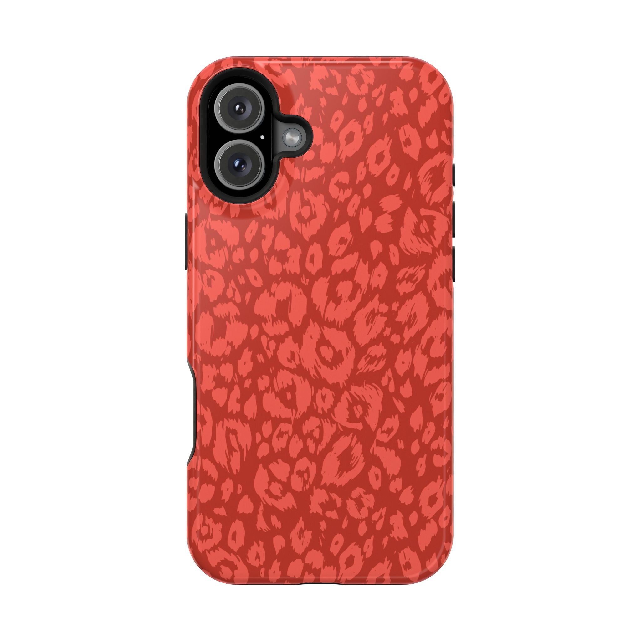 Red Leopard Tough iPhone Case