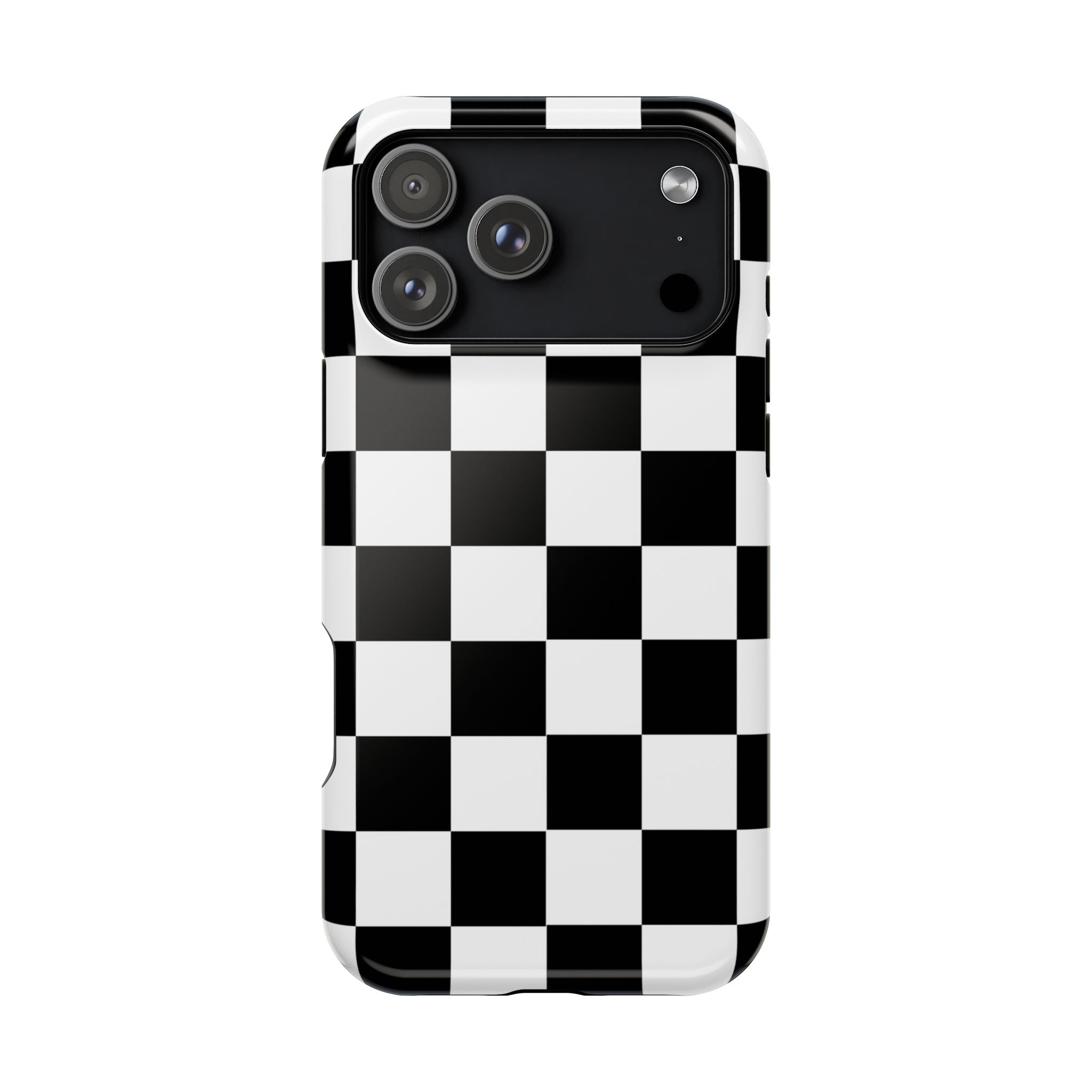 Black Grid Tough iPhone Case