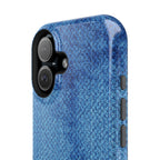 Blue Denim Tough iPhone Case