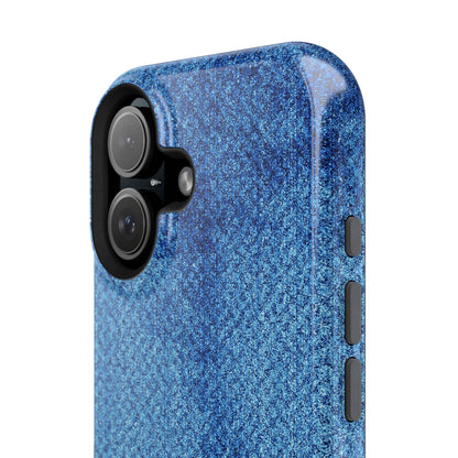 Blue Denim MagSafe Tough iPhone Case