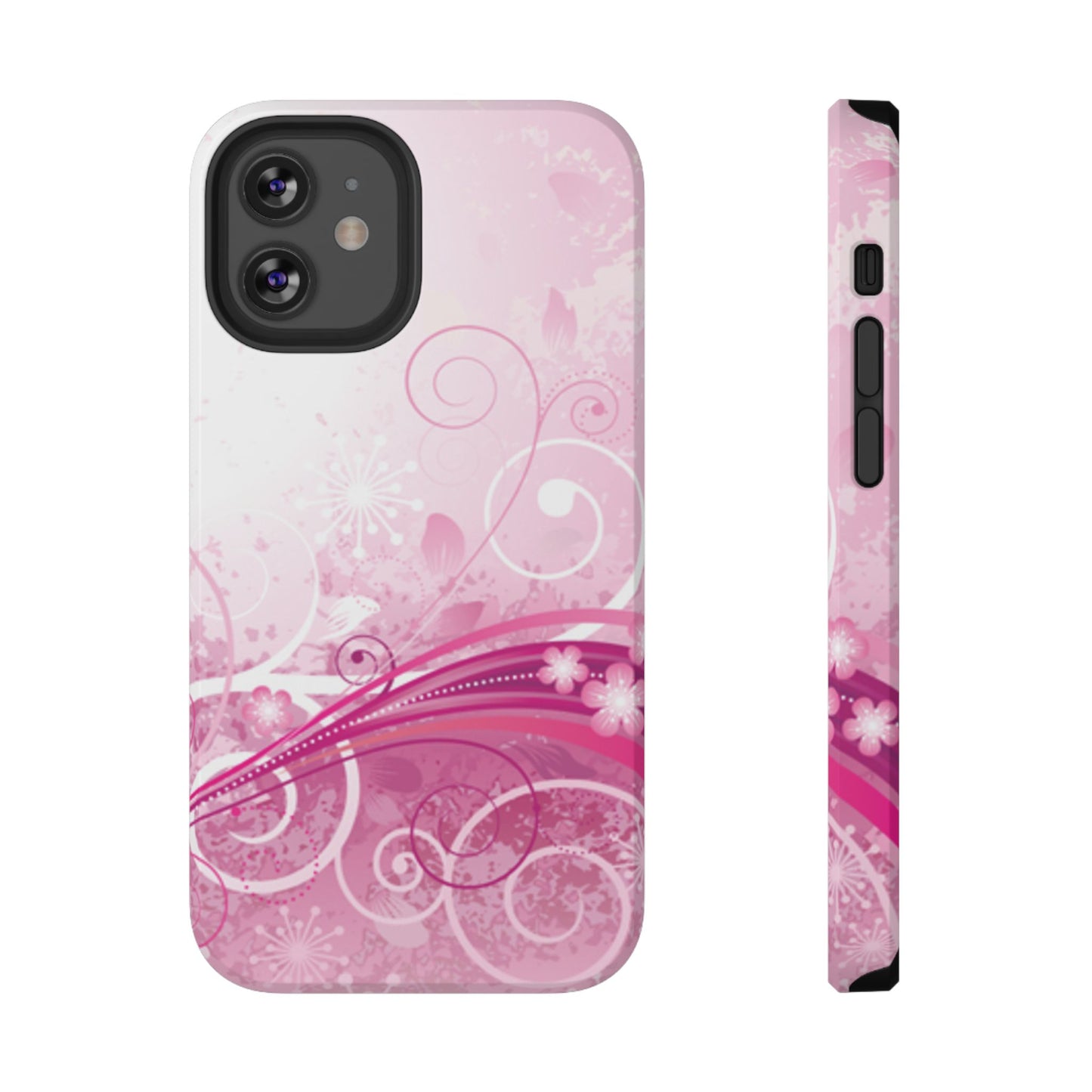 Pink Flowers Tough iPhone Case