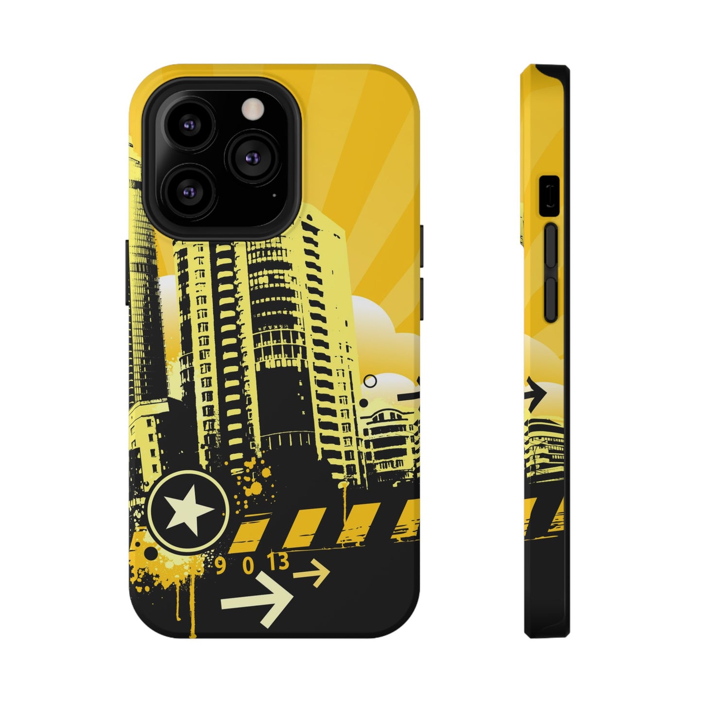 Yellow City Tough iPhone Case