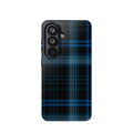 Blue Plaid Tough Samsung Case
