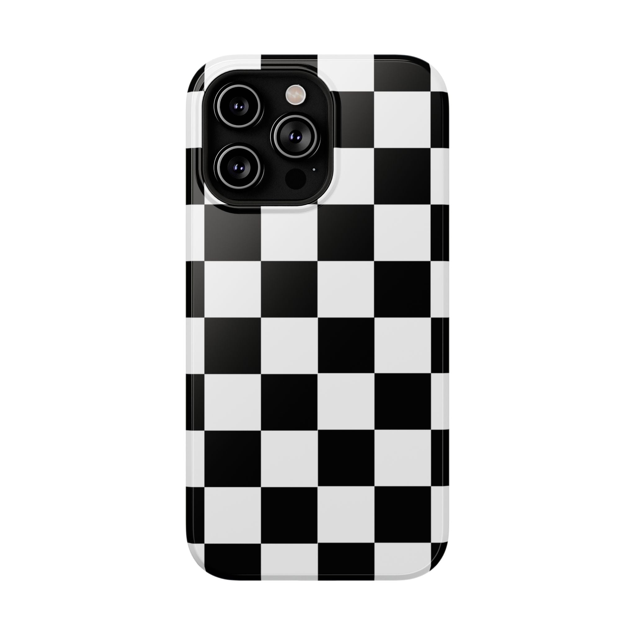 Black Grid Tough iPhone Case