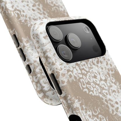 White Leopard MagSafe Tough iPhone Case