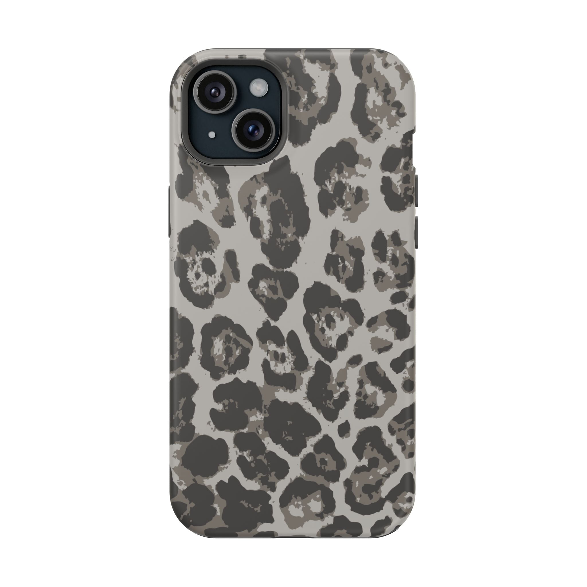 Grey Leopard Tough iPhone Case