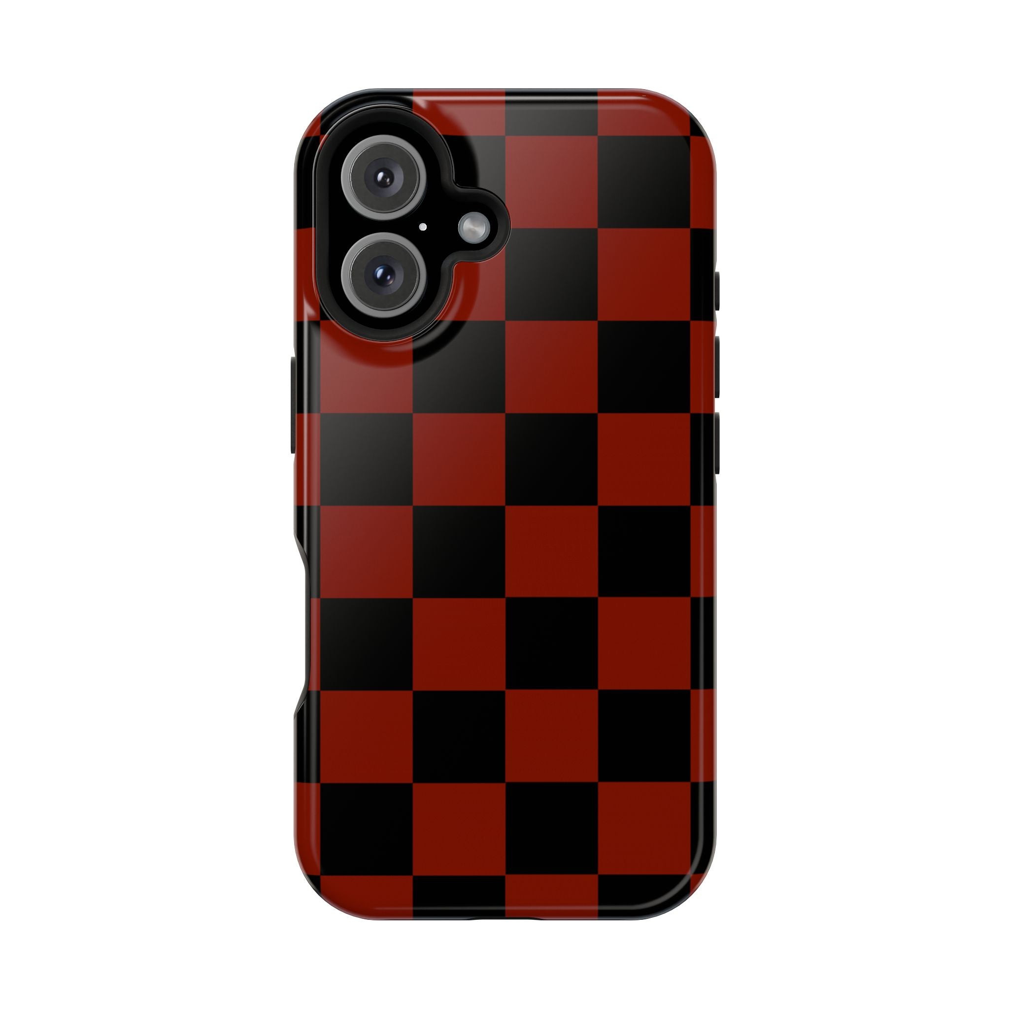 Red Grid Tough iPhone Case