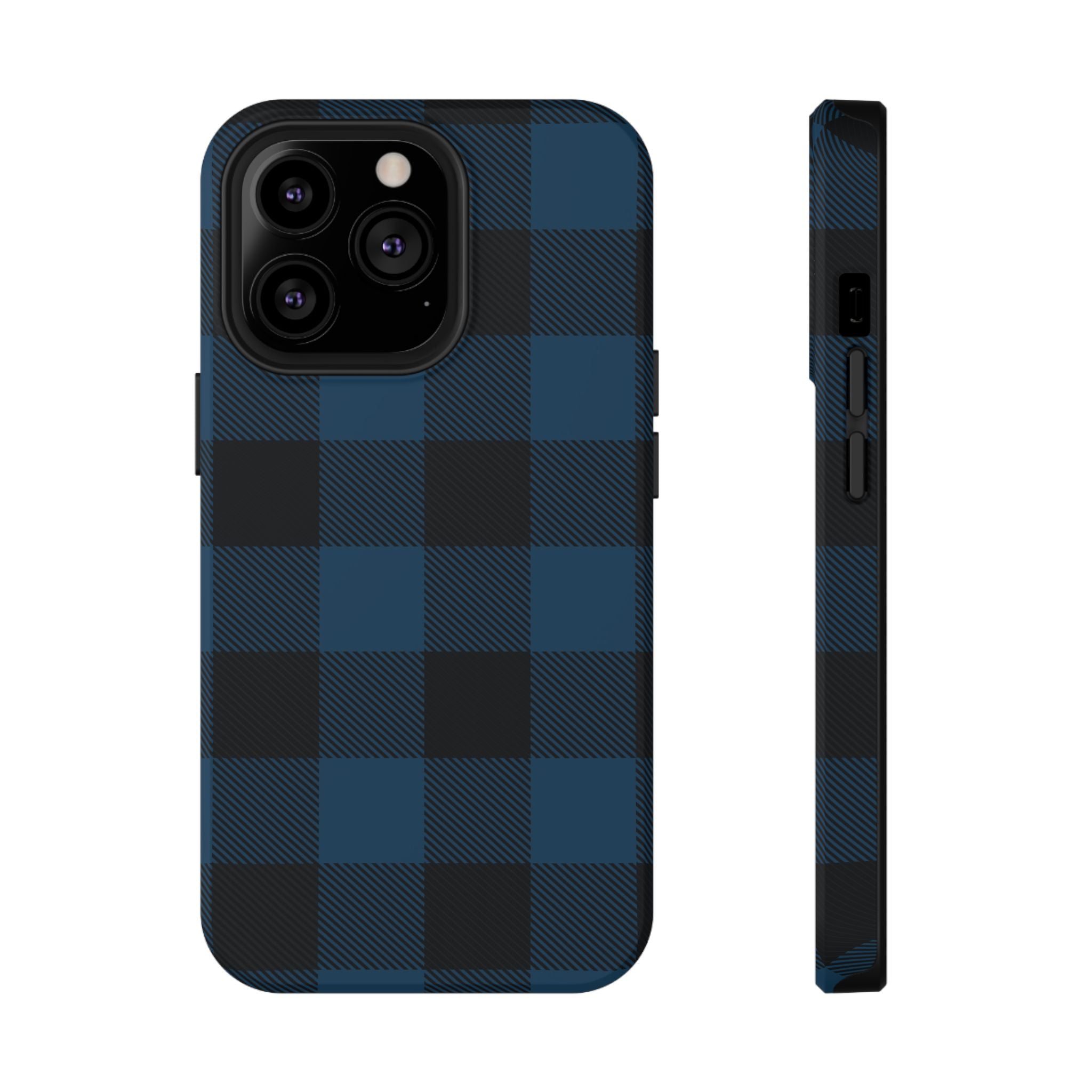 Blue Flannel Tough iPhone Case