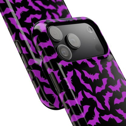 Purple Bats MagSafe Tough iPhone Case