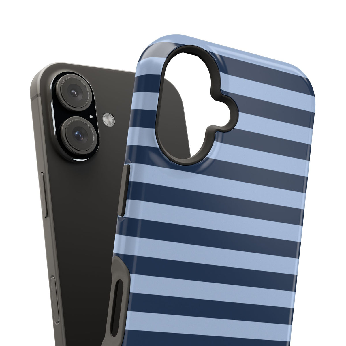Blue Stripes MagSafe Tough iPhone Case