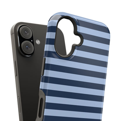 Blue Stripes MagSafe Tough iPhone Case