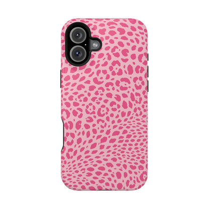 Light Pink Leopard MagSafe Tough iPhone Case