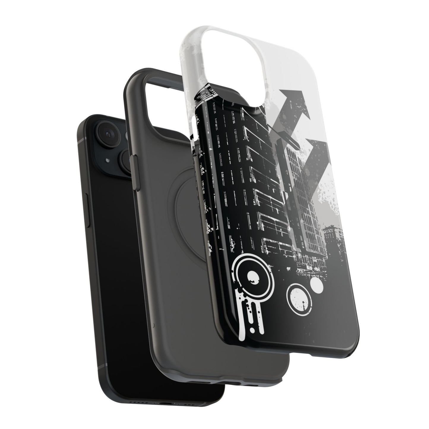 Monochrome City Tough iPhone Case