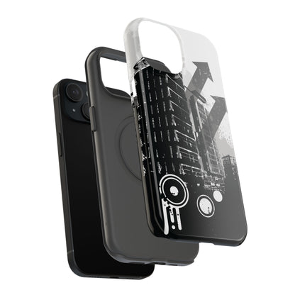 Monochrome City Tough iPhone Case