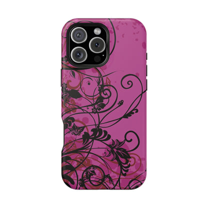 Midnight Petals Tough iPhone Case