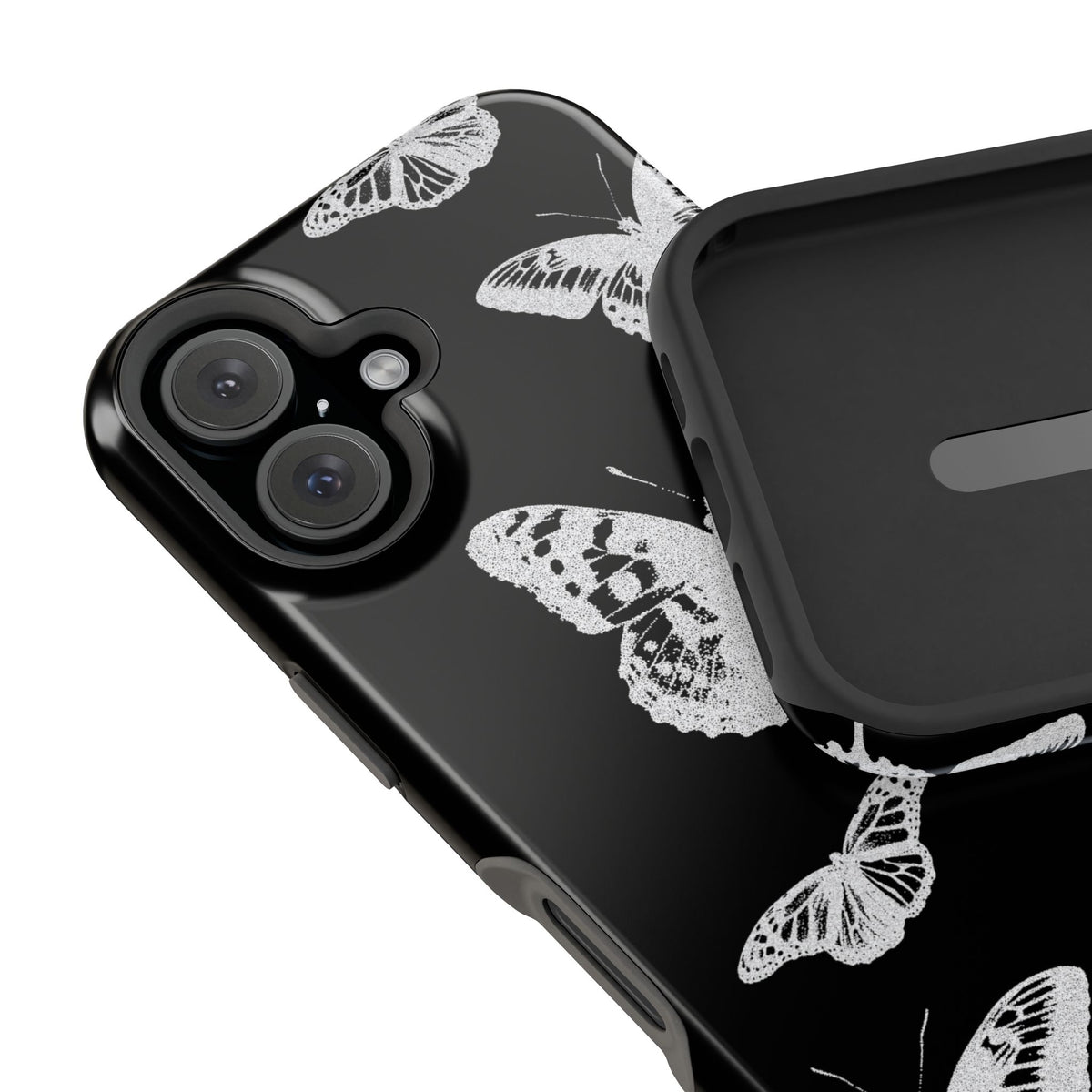 White Butterflies Tough iPhone Case