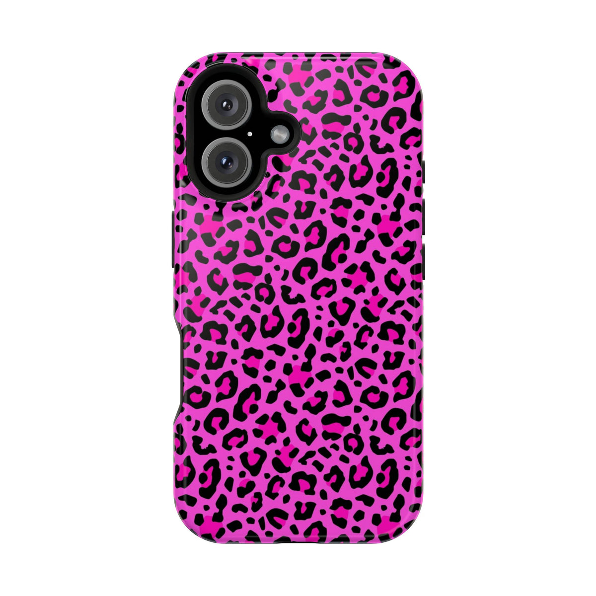 Pink Leopard MagSafe Tough iPhone Case