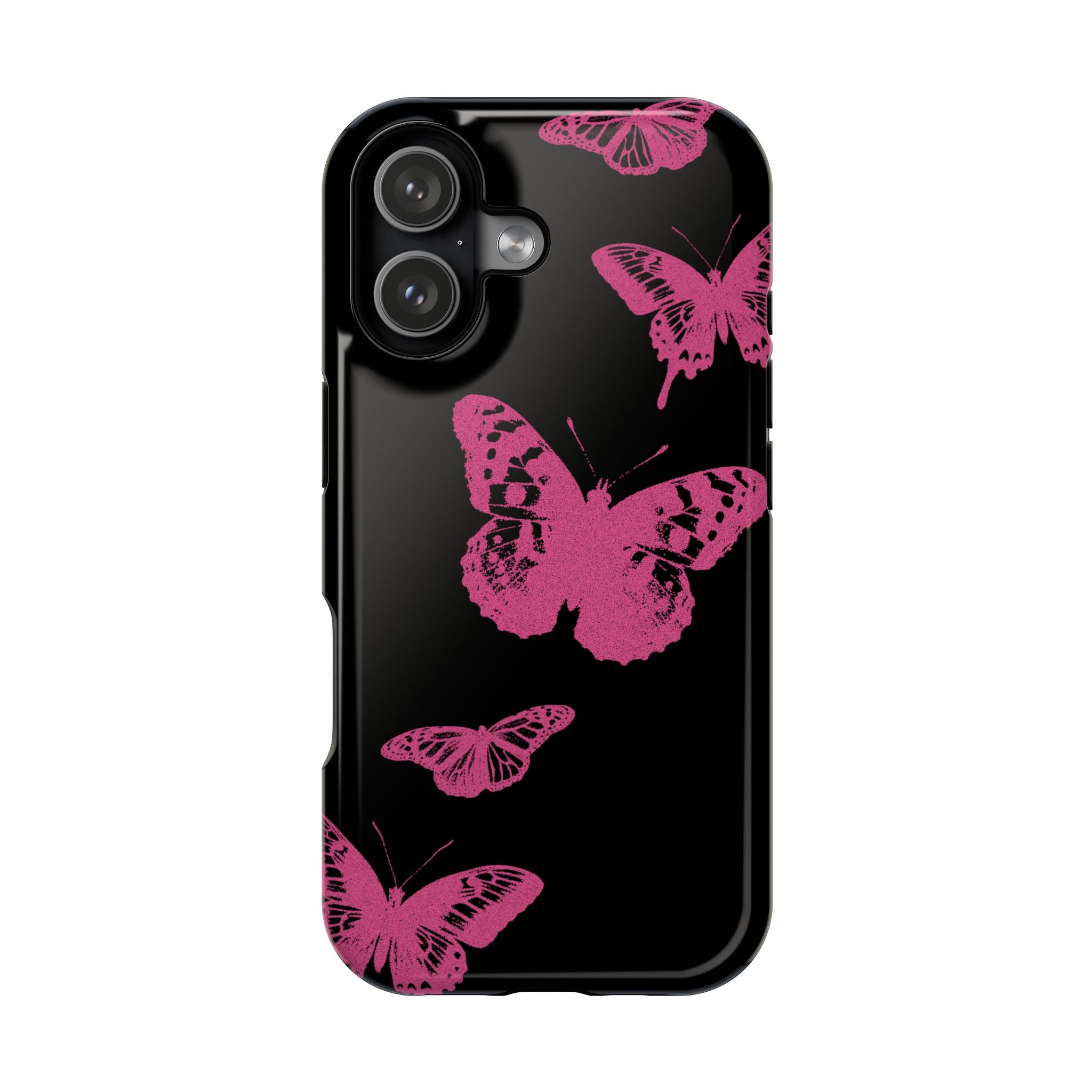Pink Butterflies Tough iPhone Case