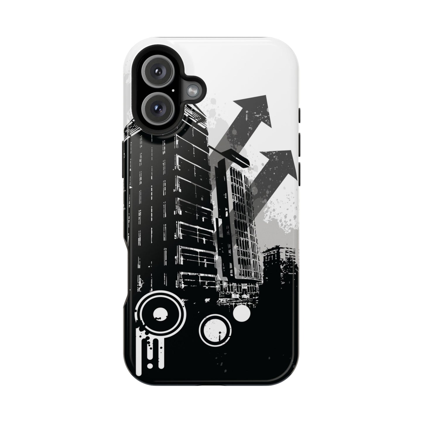 Monochrome City Tough iPhone Case
