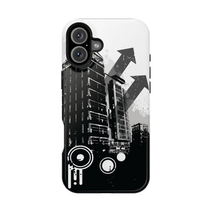 Monochrome City Tough iPhone Case