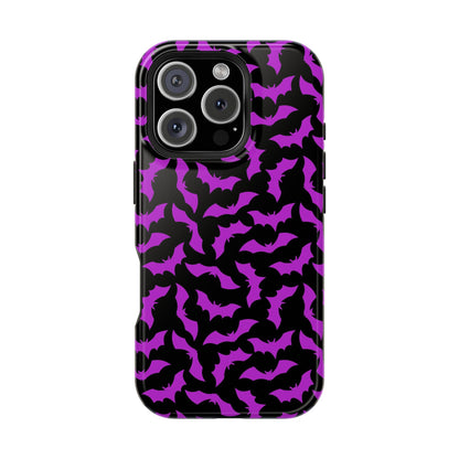 Purple Bats MagSafe Tough iPhone Case