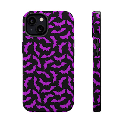 Purple Bats MagSafe Tough iPhone Case