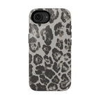 Grey Leopard Tough iPhone Case