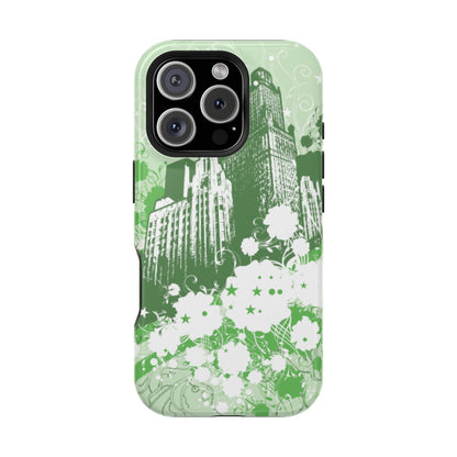 Green City Tough iPhone Case