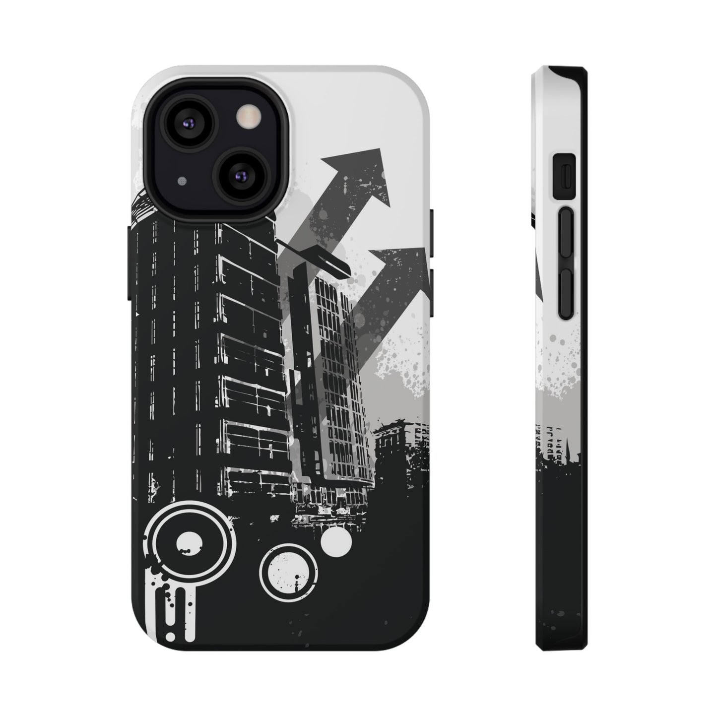 Monochrome City Tough iPhone Case