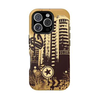 Brown City Tough iPhone Case
