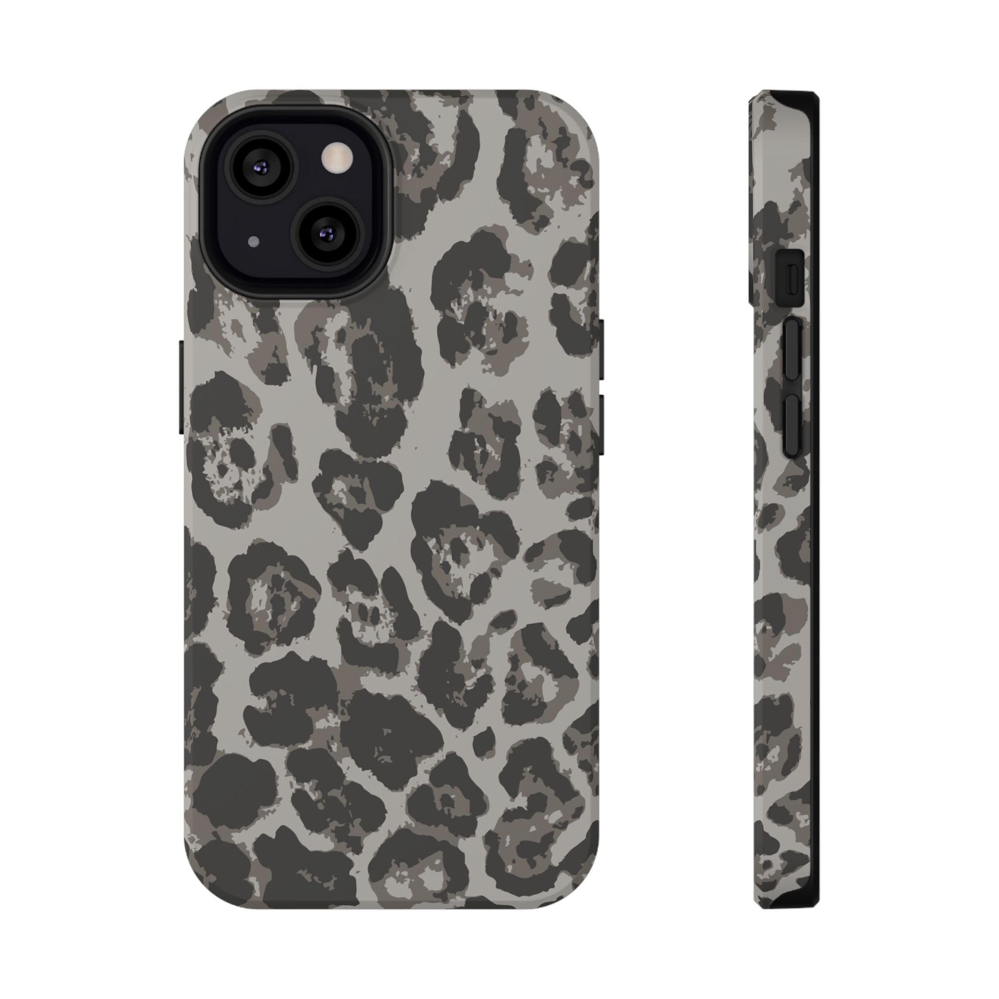 Grey Leopard Tough iPhone Case
