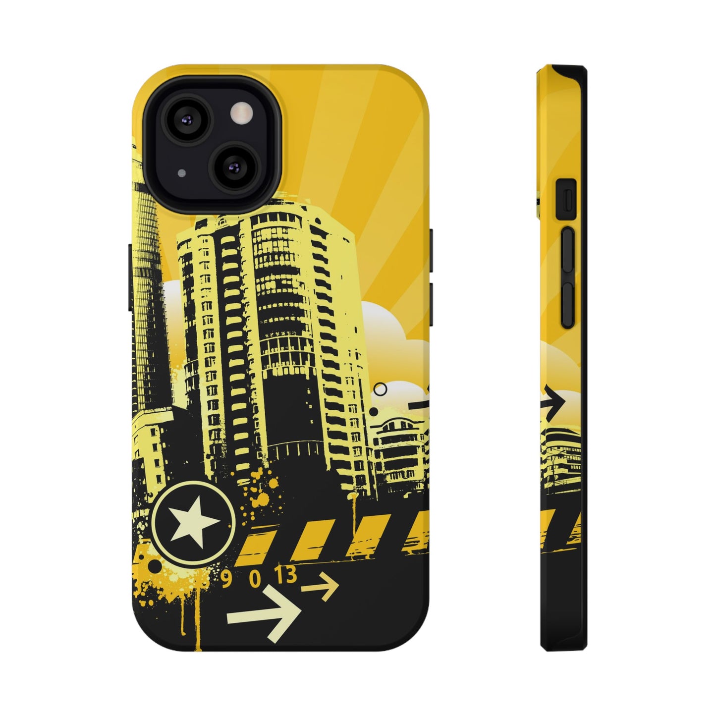 Yellow City Tough iPhone Case