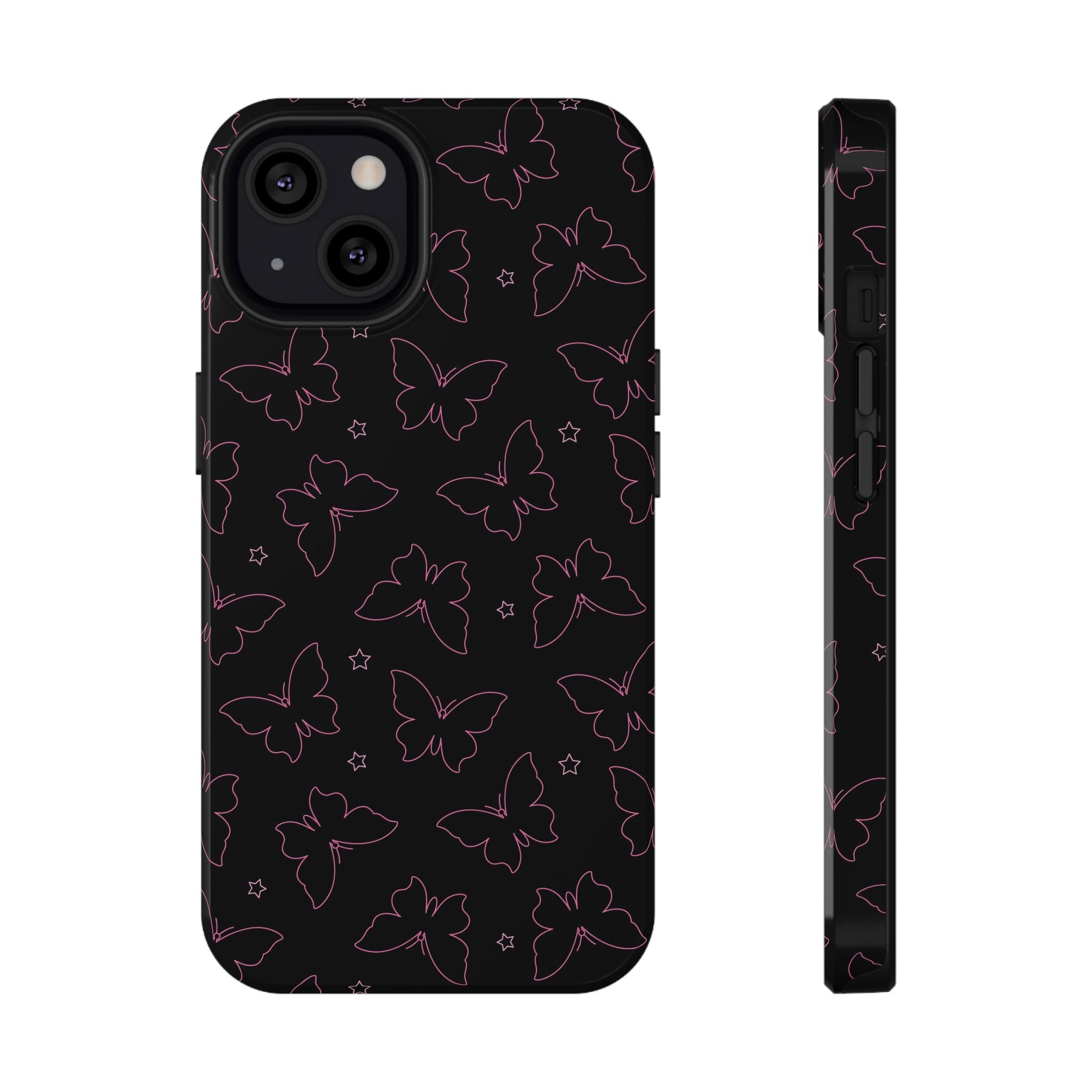 Midnight Flutter Tough iPhone Case