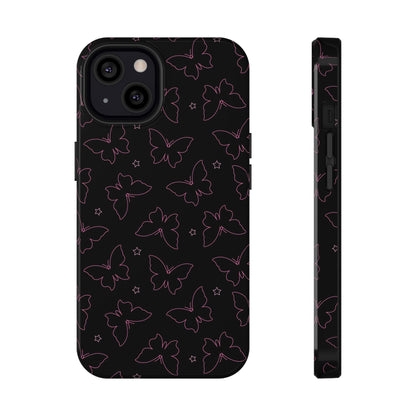 Midnight Flutter MagSafe Tough iPhone Case