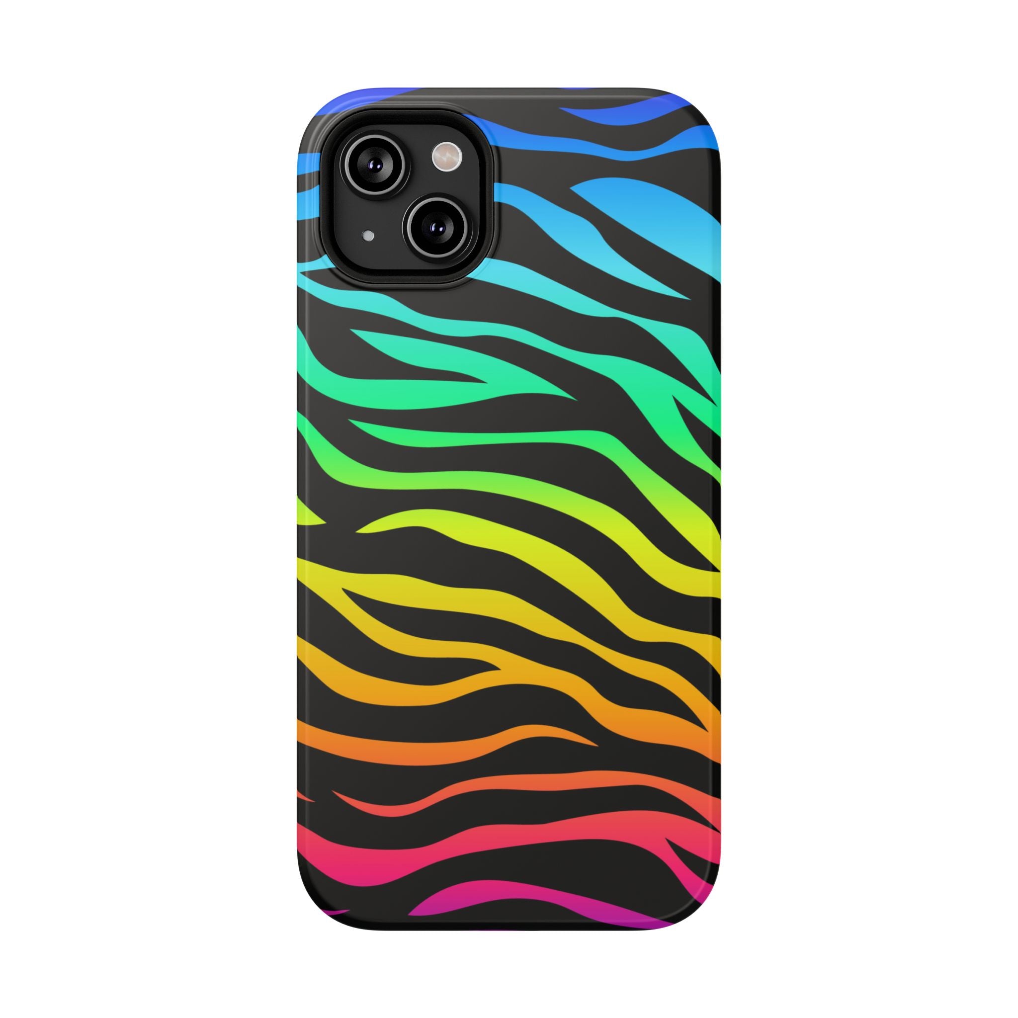 Neon Stripes Tough iPhone Case