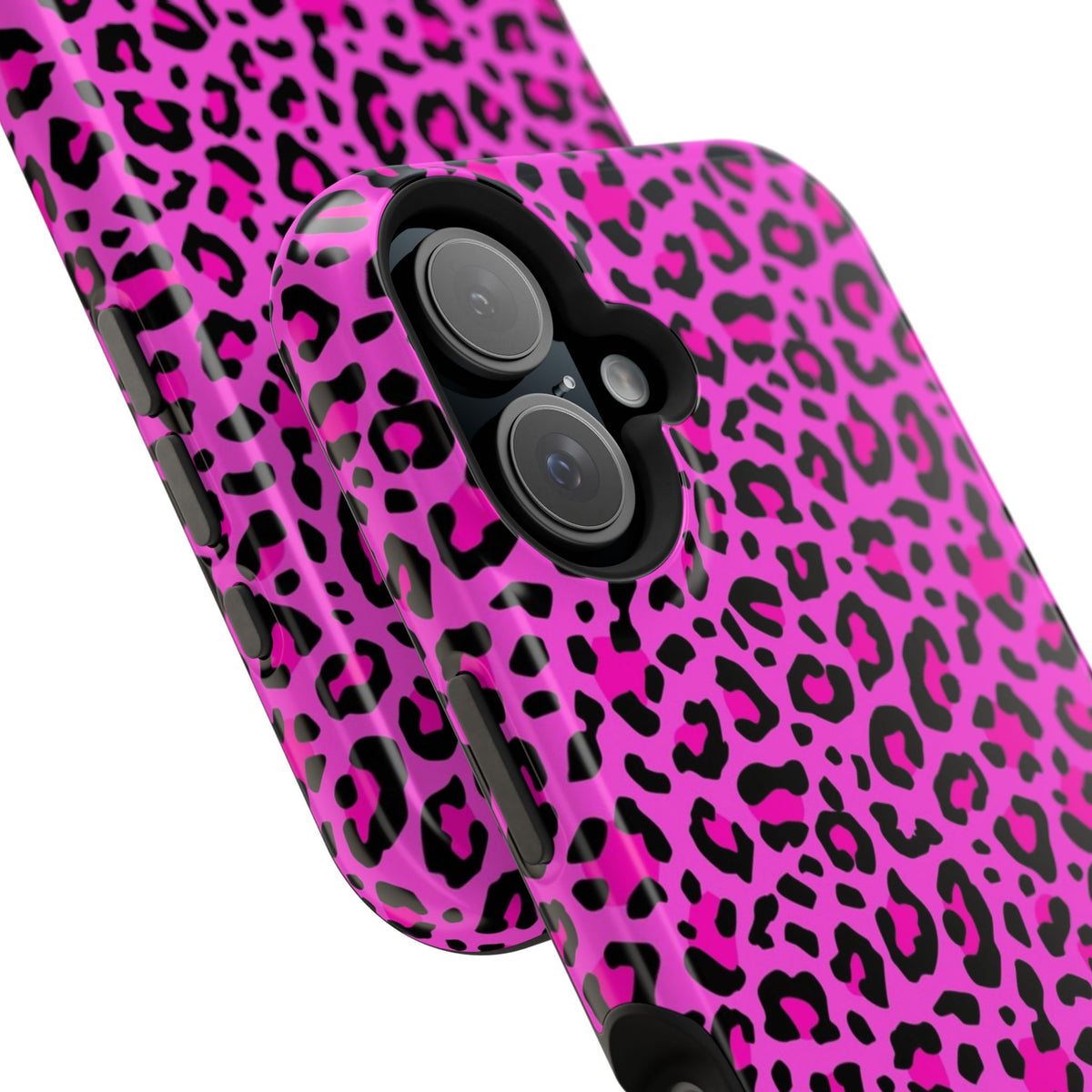 Pink Leopard MagSafe Tough iPhone Case