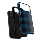Blue Flannel Tough iPhone Case