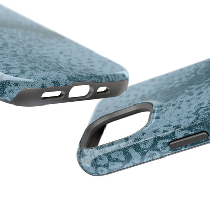 Blue Leopard MagSafe Tough iPhone Case
