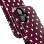 Maroon Stars Tough iPhone Case