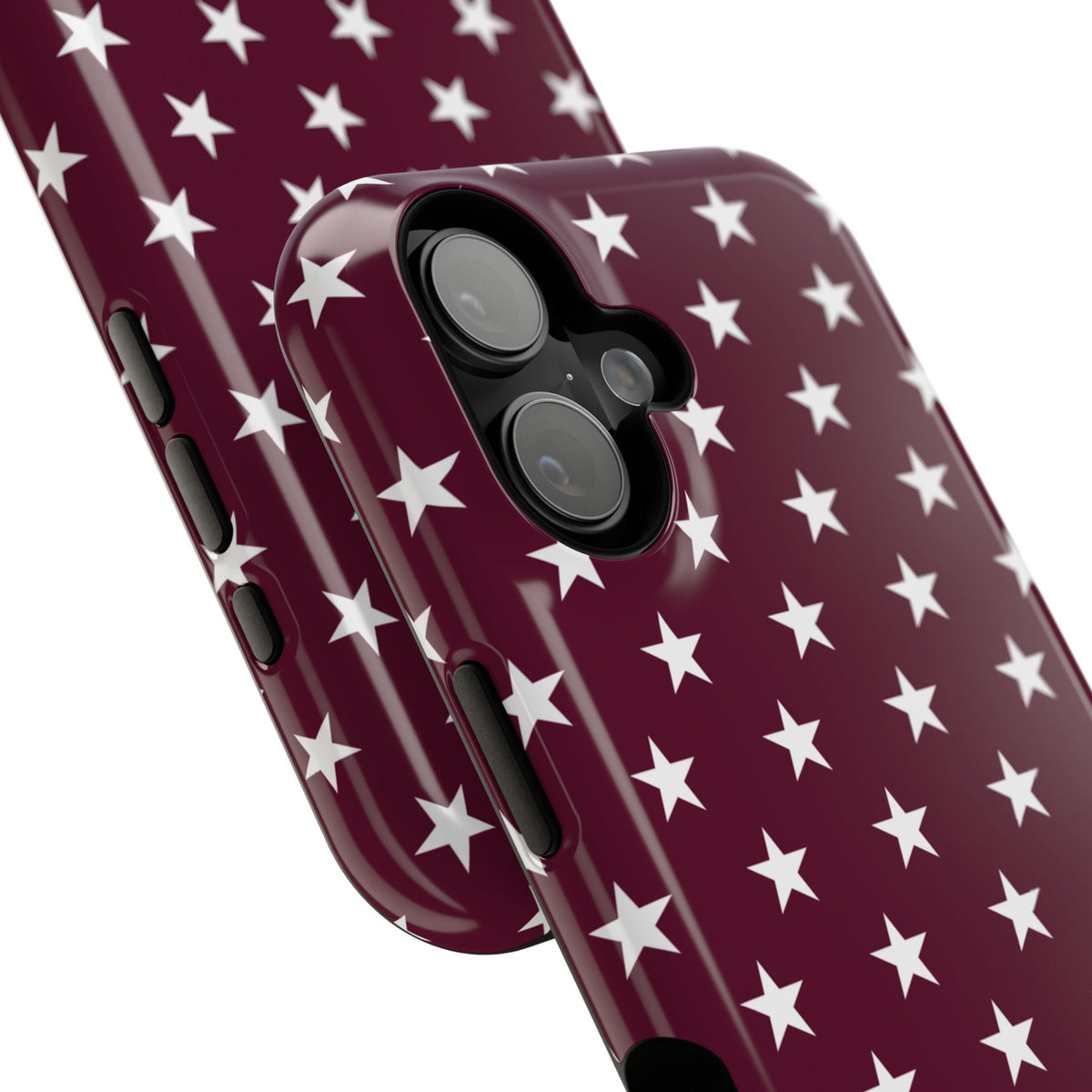 Maroon Stars Tough iPhone Case