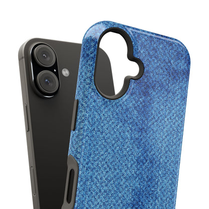 Blue Denim MagSafe Tough iPhone Case