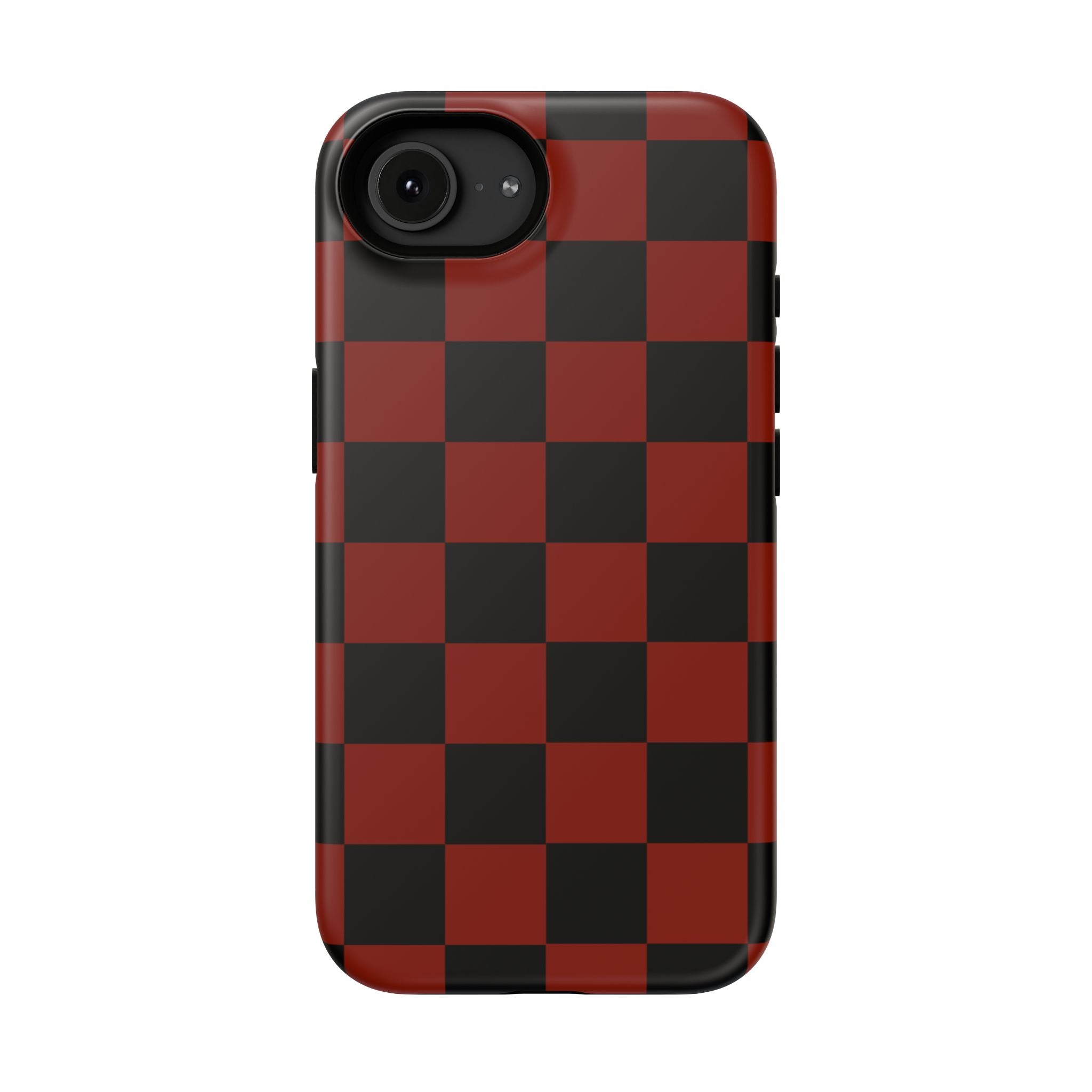 Red Grid Tough iPhone Case