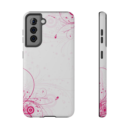 Pink Swirls Tough Samsung Case