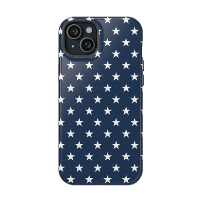 Deep Blue Stars MagSafe Tough iPhone Case