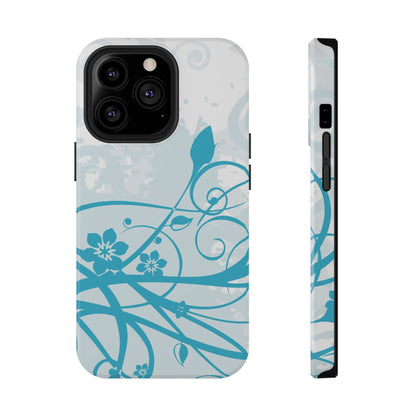 Blue Bloom Tough iPhone Case