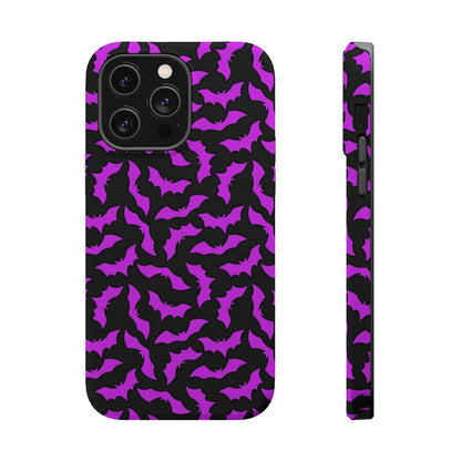 Purple Bats MagSafe Tough iPhone Case