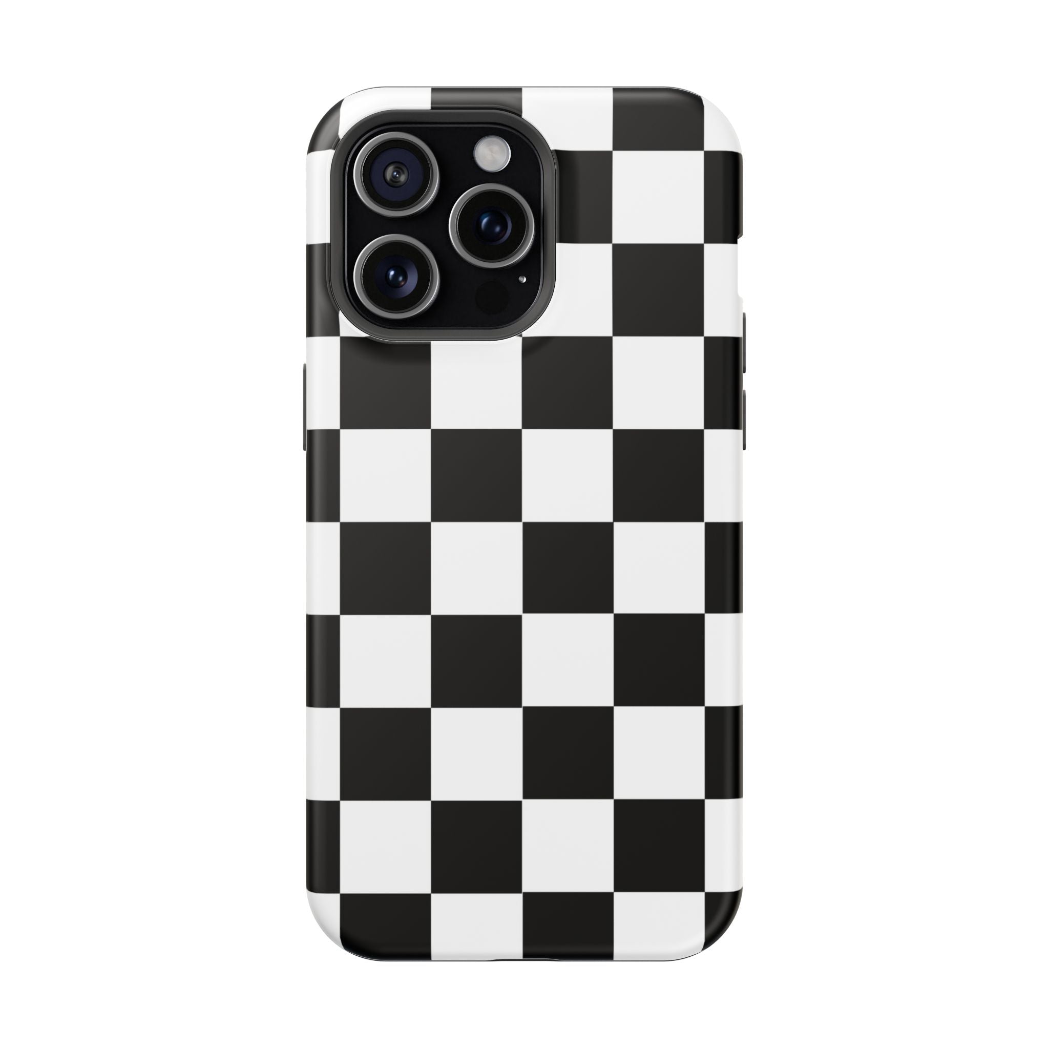 Black Grid Tough iPhone Case